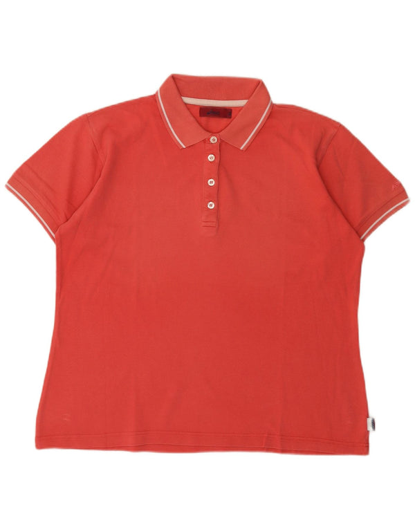 Asics Damen Poloshirt UK 18 XL Rosa Baumwolle