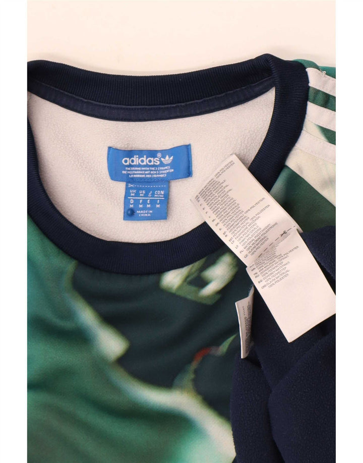 Adidas Herren-Sweatshirt-Pullover, mittleres marineblaues Farbblock-Polyester