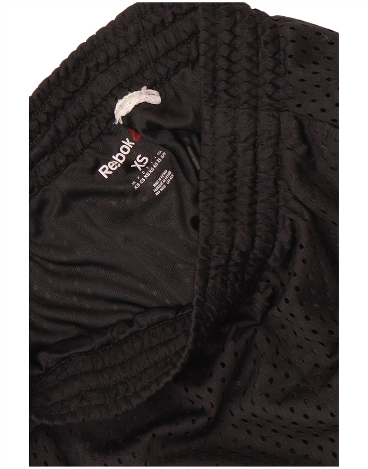 REEBOK Herren Sportshorts XS Schwarz gestreift