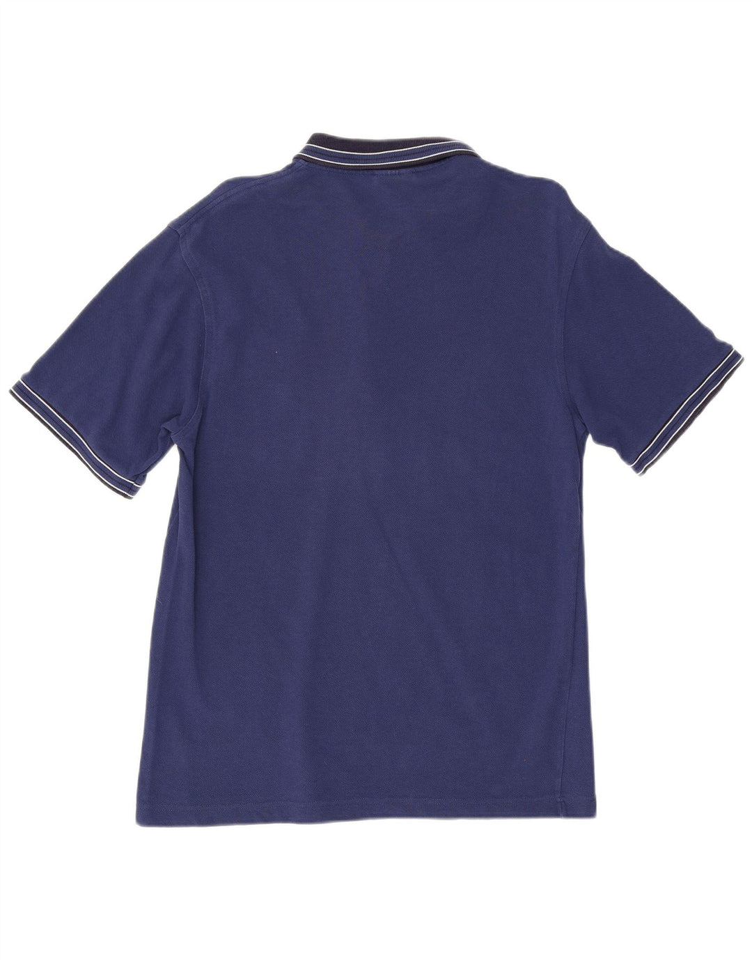 Lacoste Herren-Poloshirt, Größe 3, klein, blaue Colourblock-Baumwolle