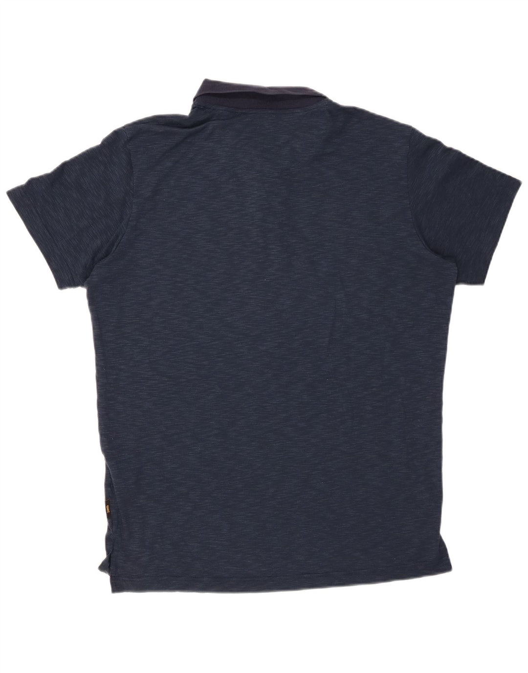 JACK WOLFSKIN Herren Poloshirt UK 38 Small Marineblau geflecktes Polyester