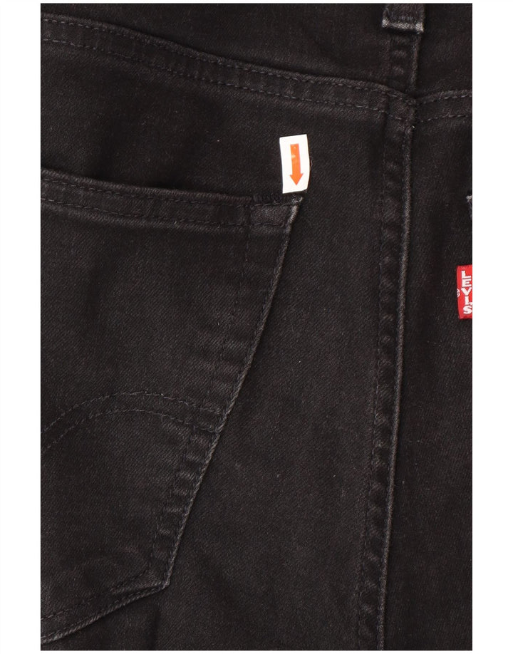 LEVI'S Herren Skinny Tapered Jeans W32 L32 Schwarze Baumwolle