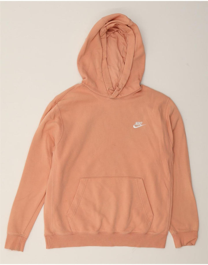 Nike Damen-Pullover mit übergroßem Kapuzenpullover, UK 14, mittelrosa, Baumwolle
