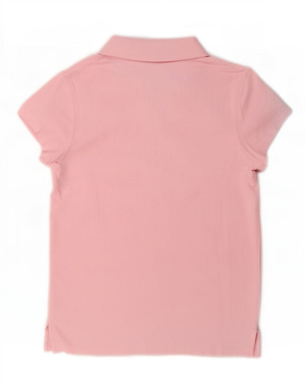 Tommy Hilfiger Damen Poloshirt UK 14 Große rosa Baumwolle