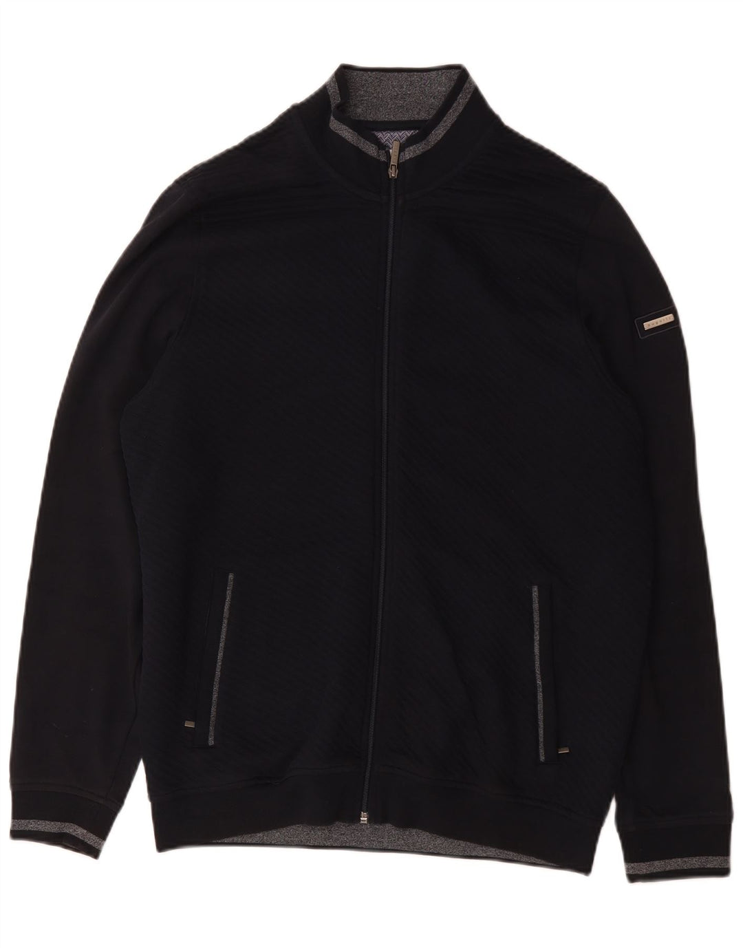 Bugatti Herren Strickjacke XL Marineblau Baumwolle