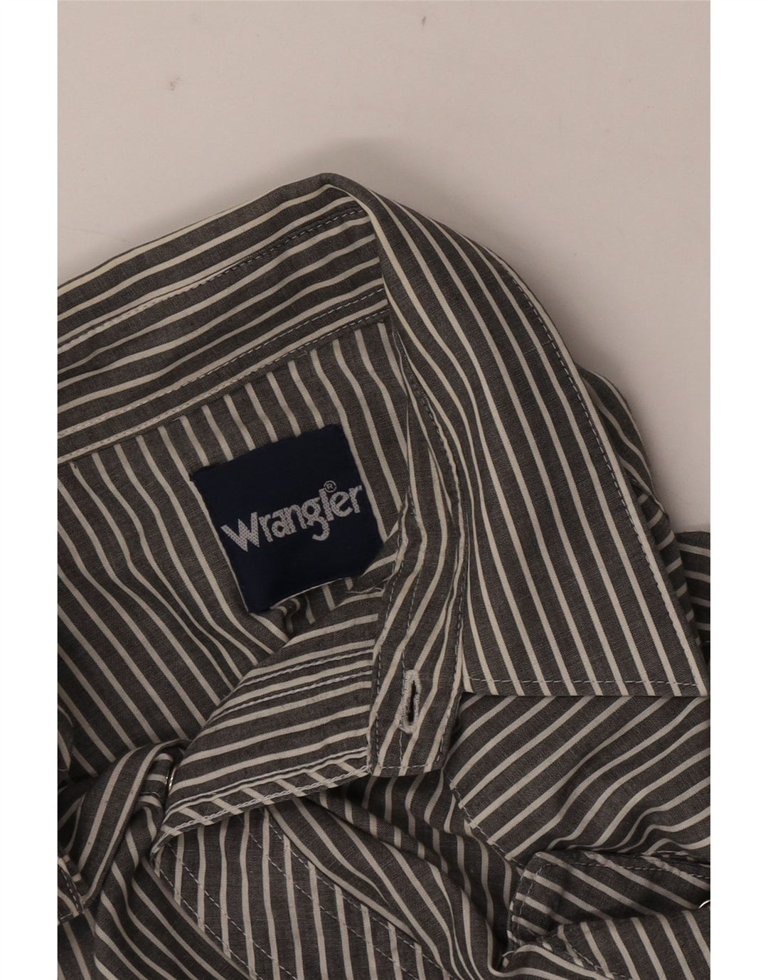 Wrangler Herrenhemd XL Grauer Nadelstreifen