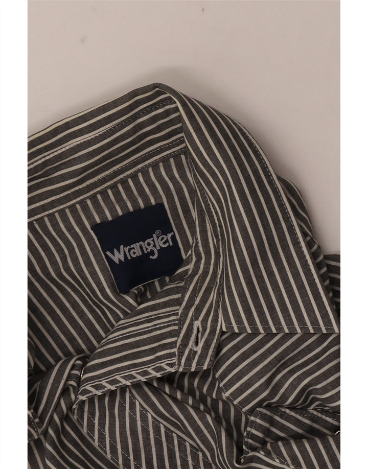 Wrangler Herrenhemd XL Grauer Nadelstreifen