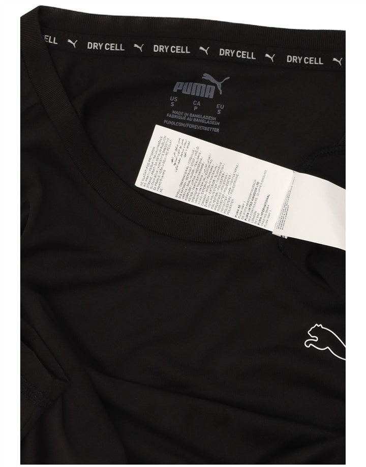 PUMA Herren T-Shirt Top Small Schwarz Polyester