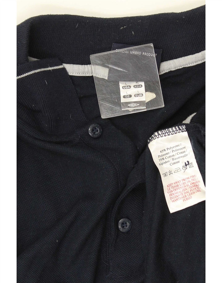 Umbro Herren-Poloshirt, großes marineblaues Polyester