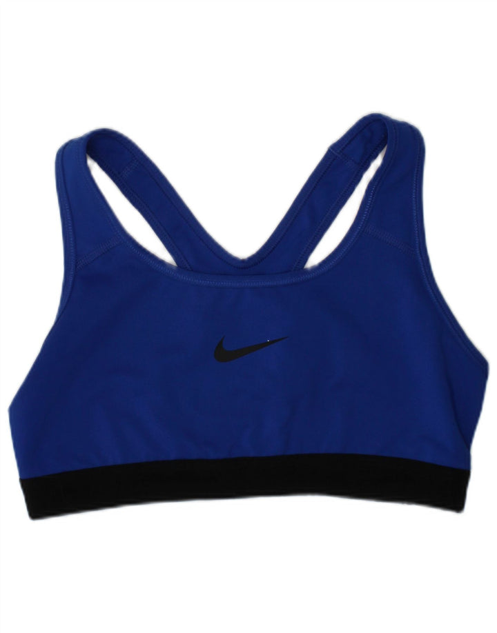 Nike Damen-Sport-BH-Oberteil, klein, blau, Polyester, Sport