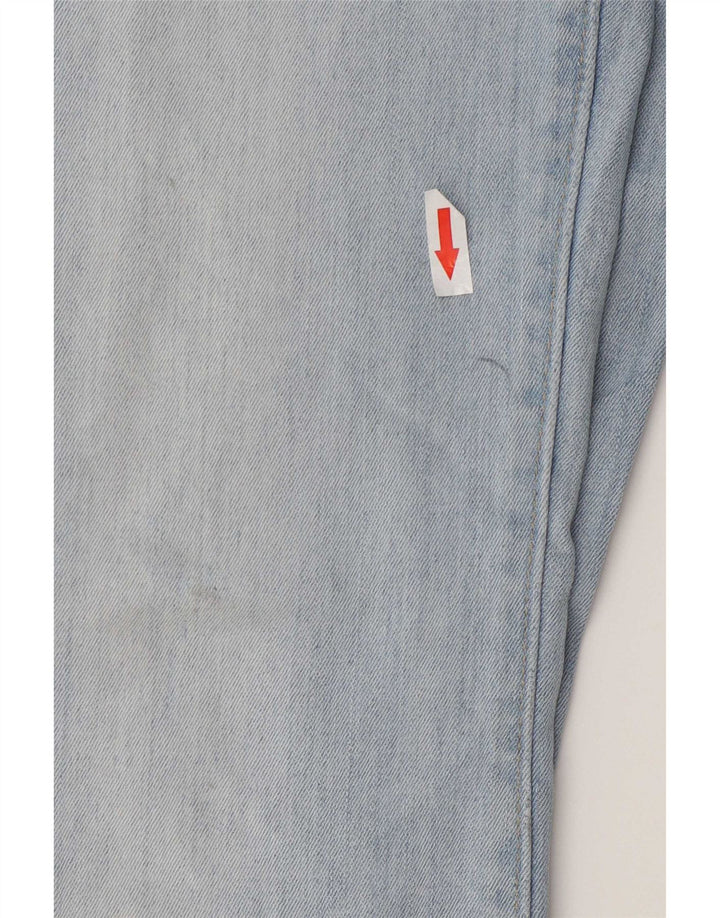 Levi's Damen 715 Distressed Bootcut Jeans W26 L30 Blaue Baumwolle