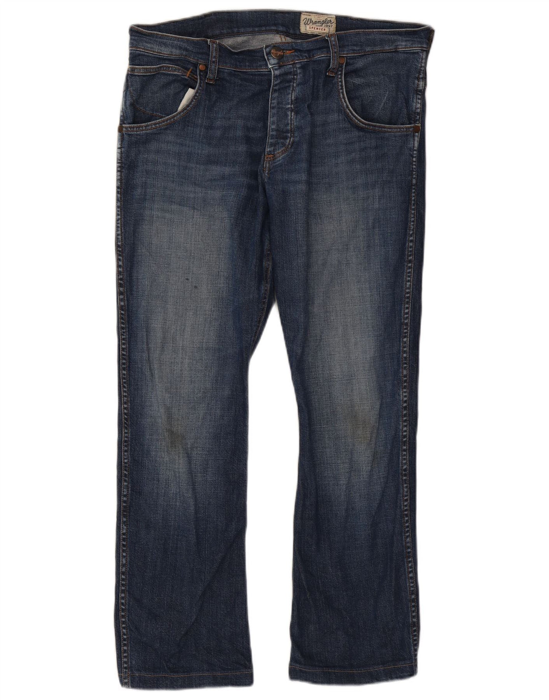 Wrangler Herren Spencer Straight Jeans W34 L29 Blaue Baumwolle