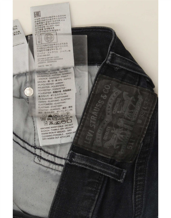Levi's Herren 511 Slim Jeans W38 L32 Blaue Baumwolle