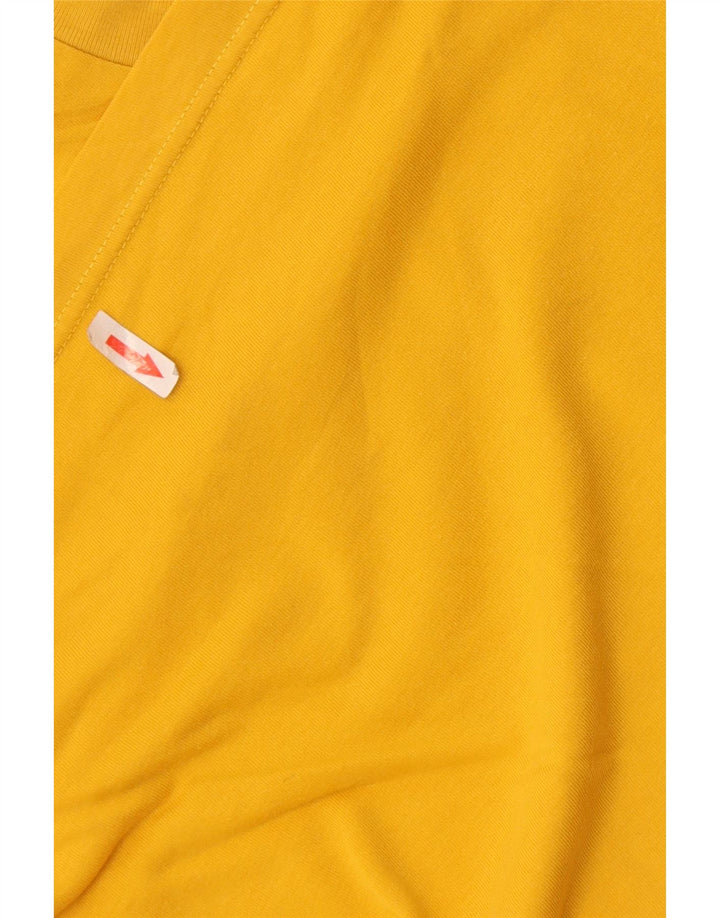 Asics Herren T-Shirt Top XL Gelb Baumwolle