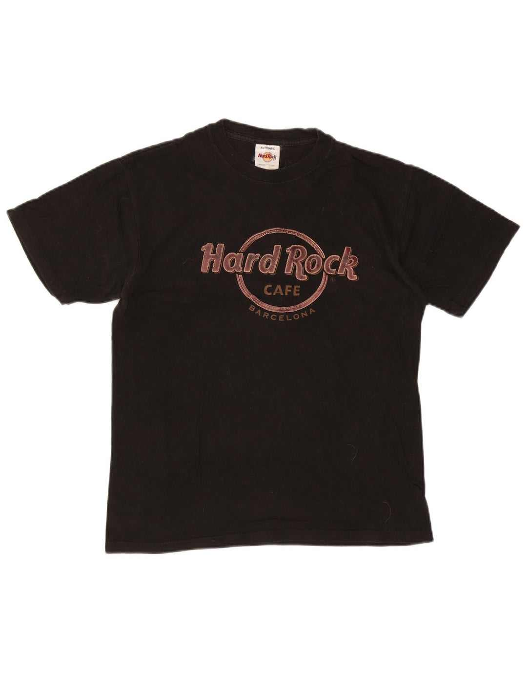 HARD ROCK CAFE Herren Barcelona Graphic T-Shirt Top Medium Schwarz
