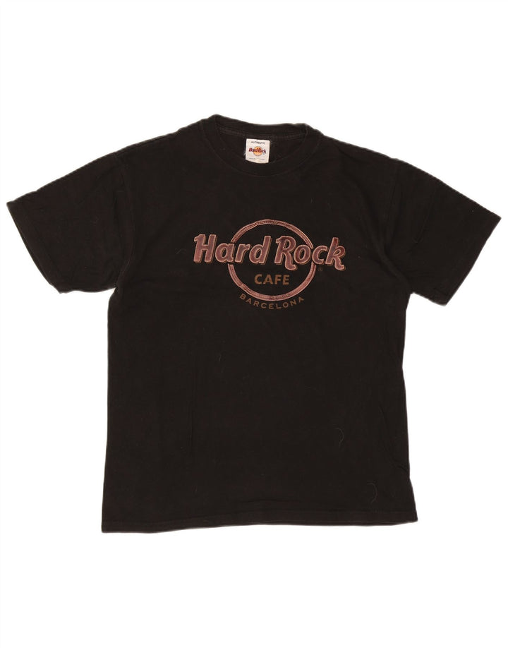 HARD ROCK CAFE Herren Barcelona Graphic T-Shirt Top Medium Schwarz