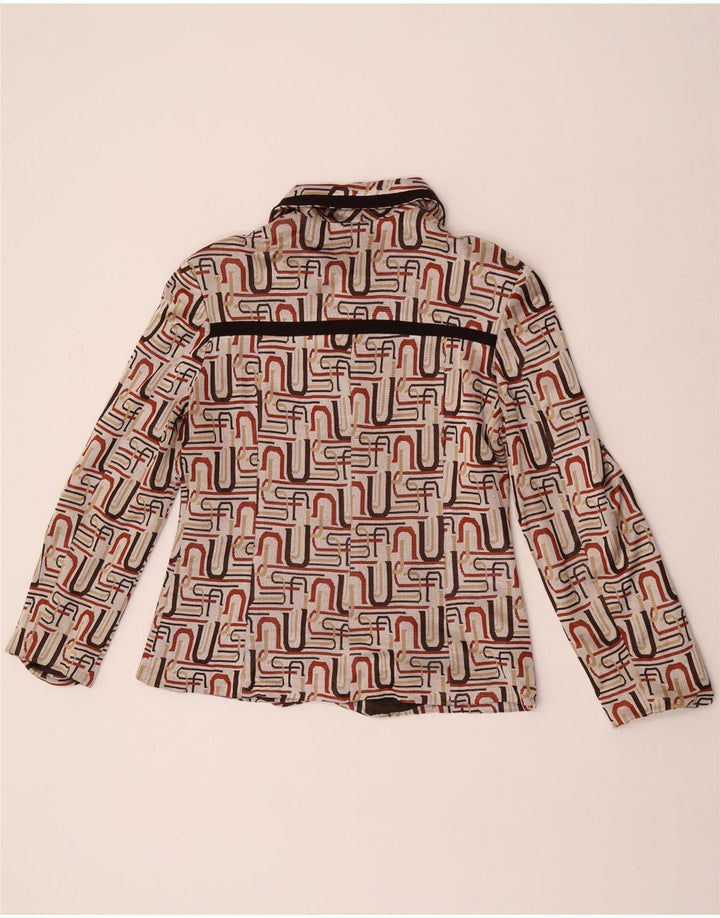 Swish Damen-Blazer mit 5 Knöpfen, UK 14, Mittelbeige, geometrisch