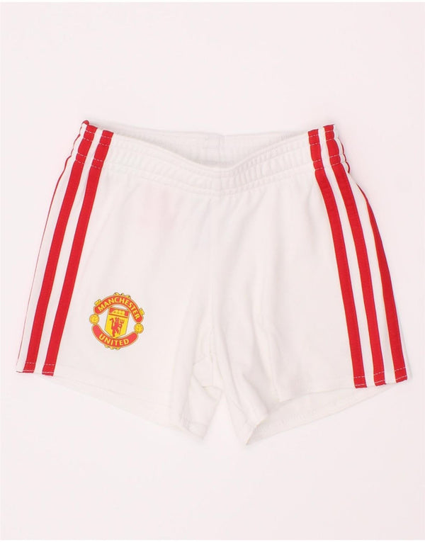 Adidas Baby Jungen Manchester United Sportshorts 6–9 Monate, weißes Polyester