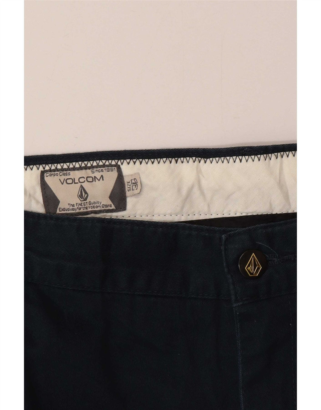 Volcom Herren gerade Chinohose W36 L26 Marineblau