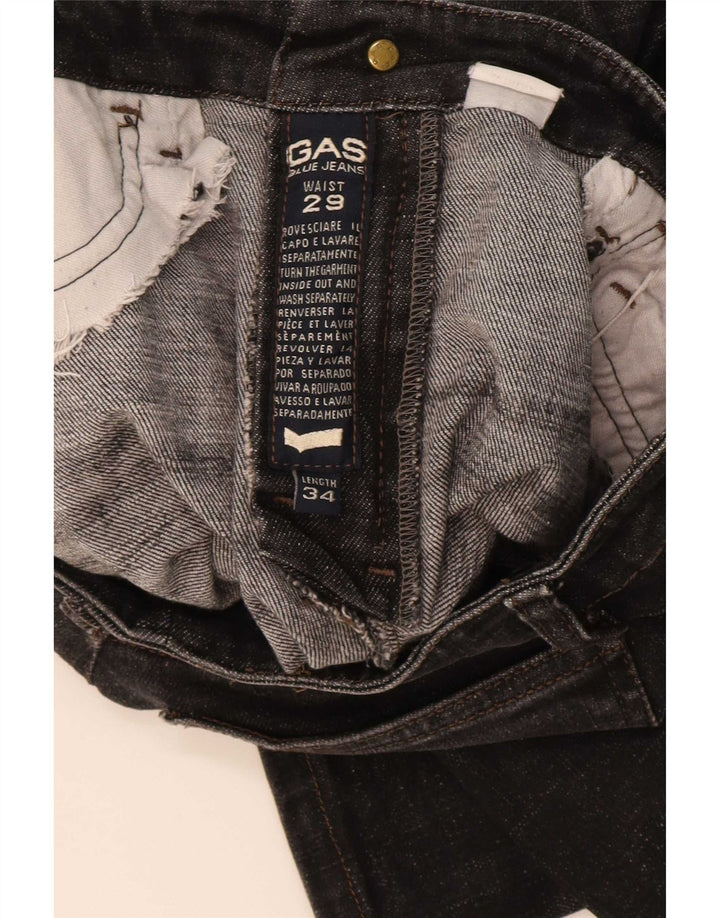 Gas Damen Schlagjeans W29 L34 Schwarz