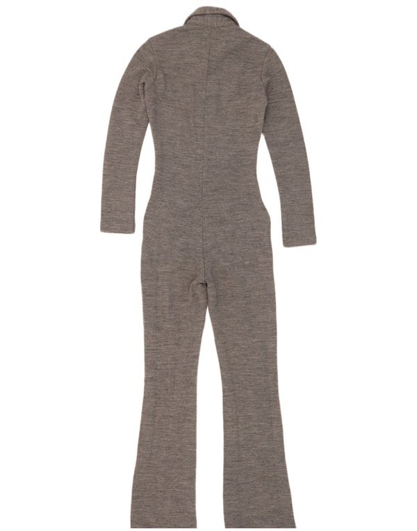 Replay Womens Jumpsuit UK 4 XS Graues Acryl