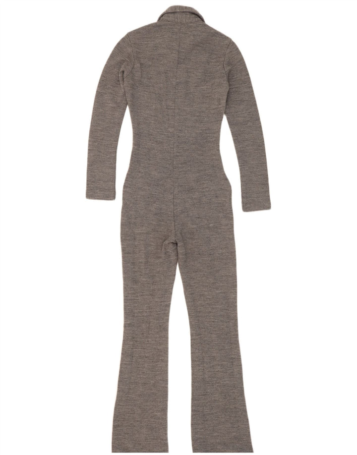 Replay Womens Jumpsuit UK 4 XS Graues Acryl
