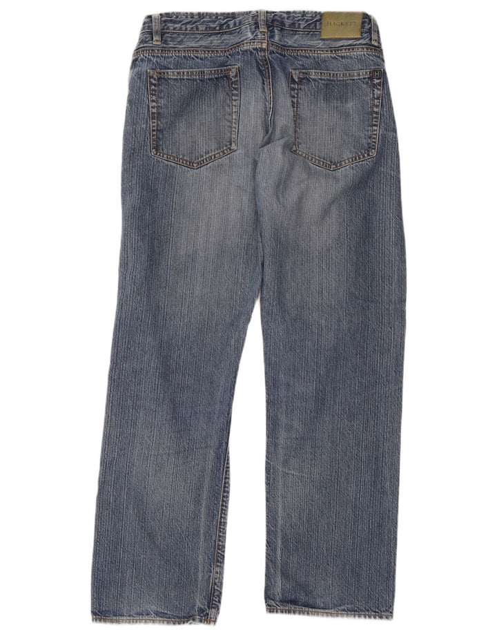 Hackett Herren Straight Jeans W36 L30 Blau