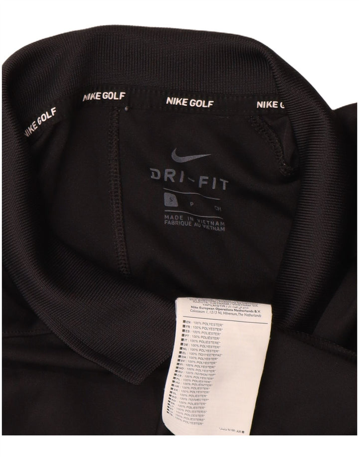 Nike Herren Dri Fit Poloshirt, Größe S, Schwarz, Polyester