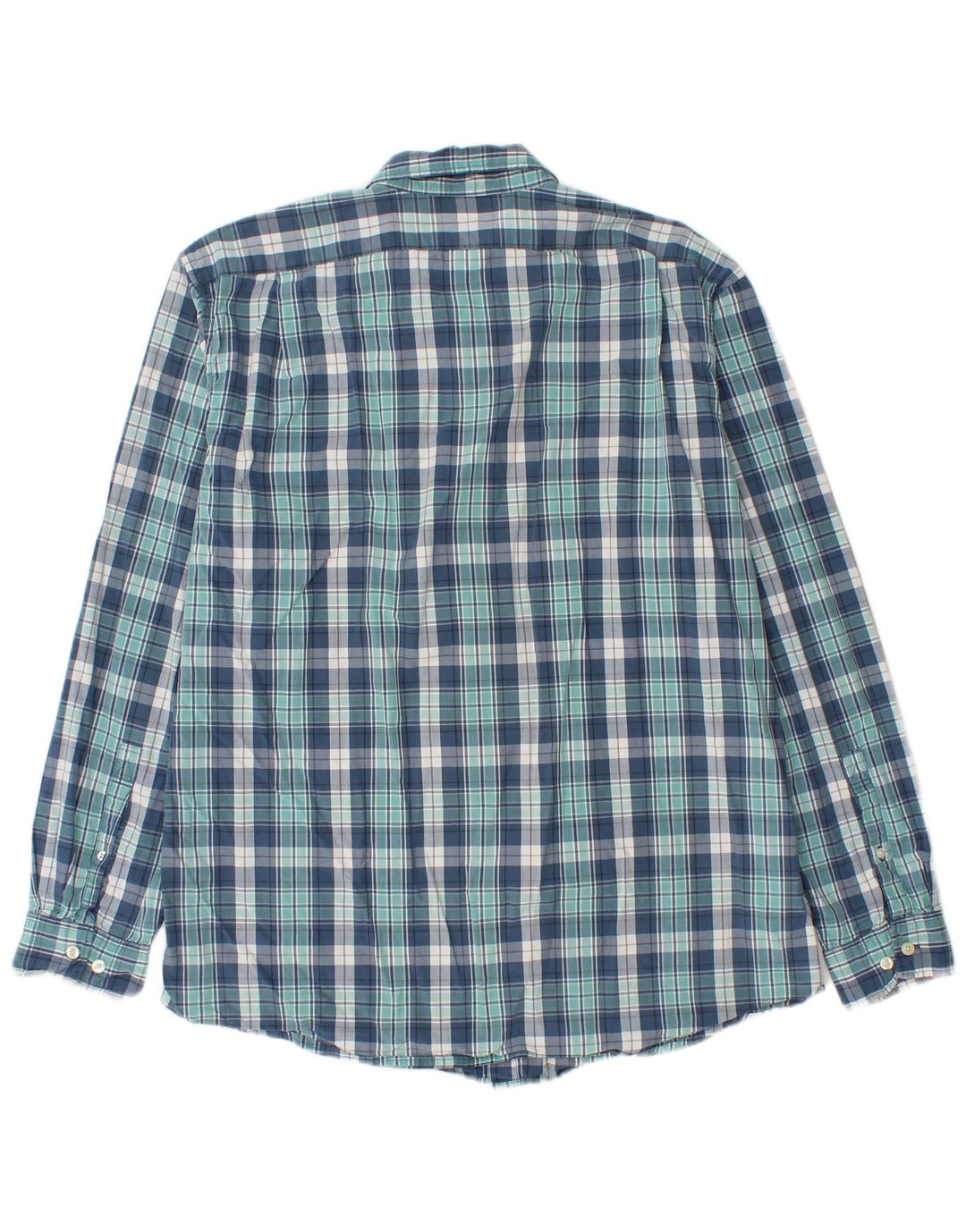 Eddie Bauer Herren-Hemd mit klassischer Passform, groß, blau kariert, Baumwolle