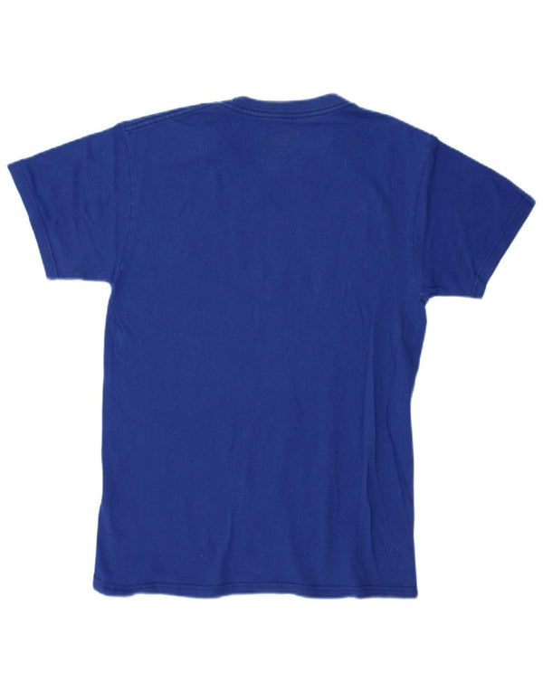 Authentic Mens Graphic T-Shirt Top Small Blue Cotton