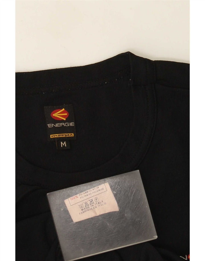 Energie Herren-Top, langärmelig, mittelschwarz, Polyamid