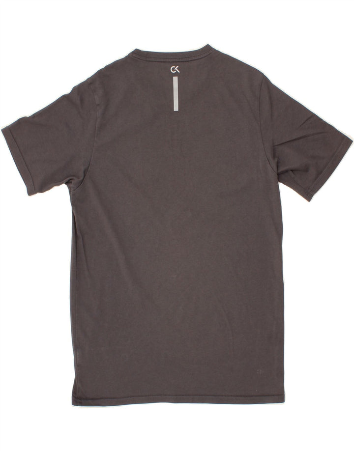 CALVIN KLEIN Mens T-Shirt Top Small Grey Cotton Vintage Calvin Klein and Second-Hand Calvin Klein from Messina Hembry 