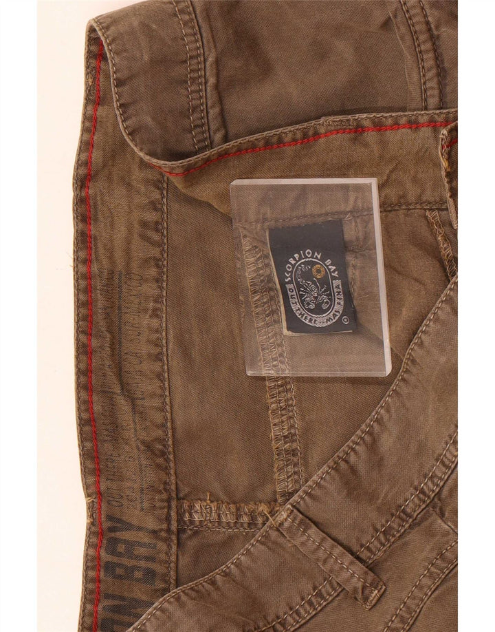 Scorpion Bay Herren-Shorts, normal, lässig, W33, mittelbraun, Baumwolle