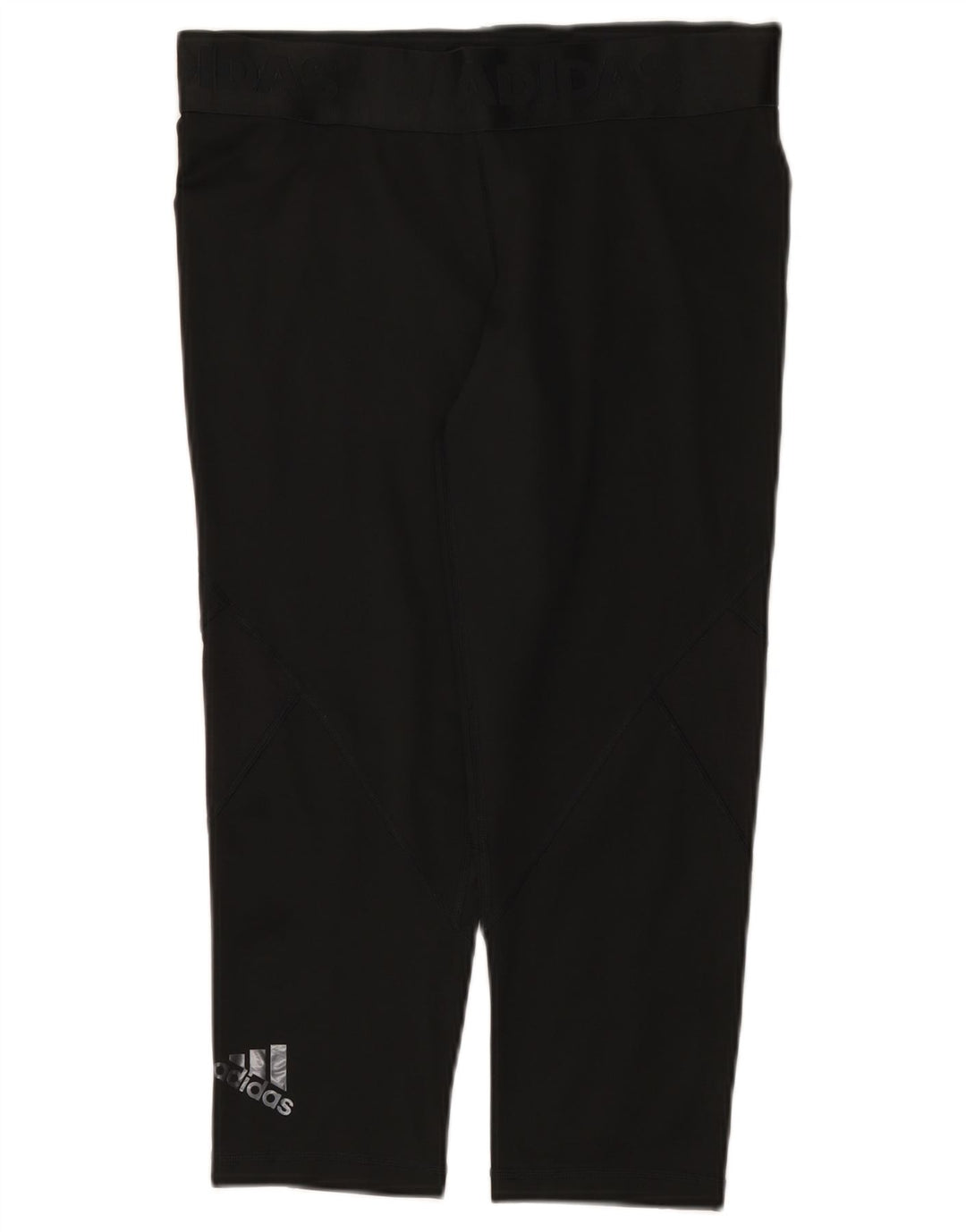 Adidas Damen Climacool Graphic Capri Leggings UK 12/14 Medium Schwarz