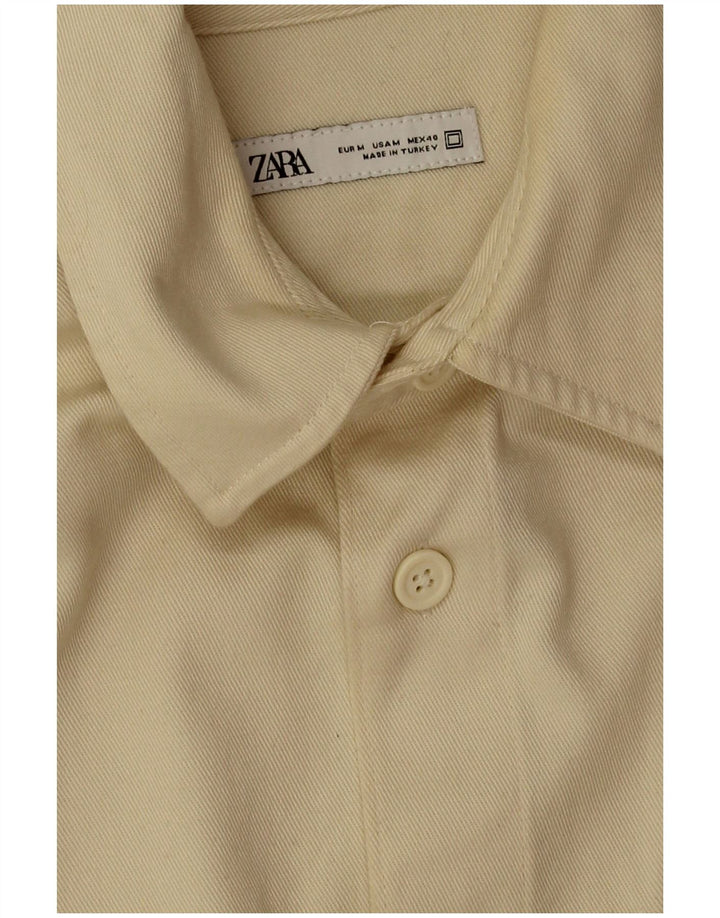 Zara Herrenhemd Mittelbeige Baumwolle