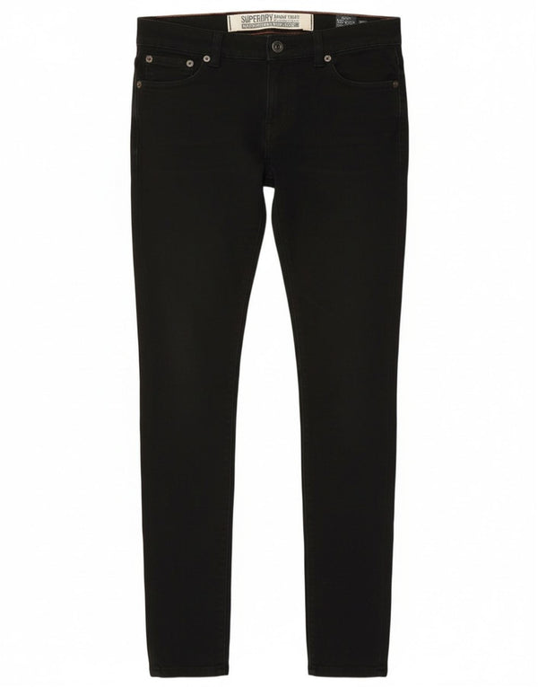 Superdry Damen Skinny Jeans W28 L32 Schwarz Baumwolle