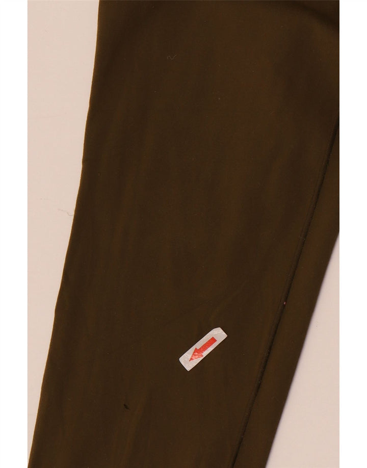 REEBOK Womens Graphic Leggings UK 10 Small Khaki Nylon