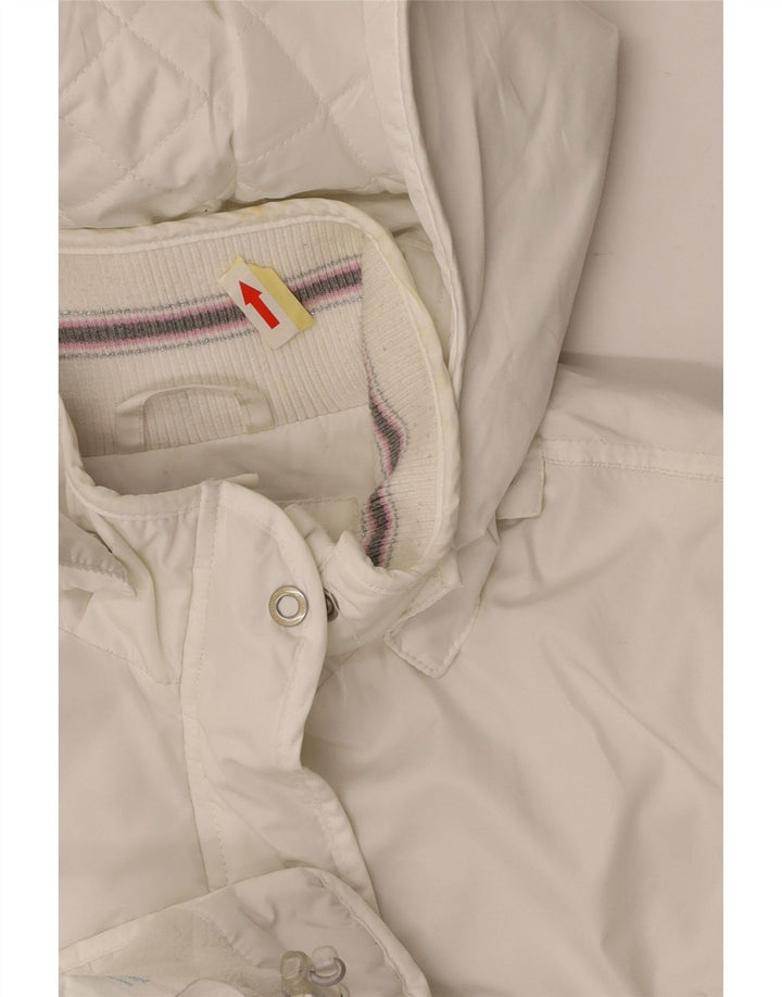 CHAMPION Windjacke mit Kapuze für Mädchen, 13–14 Jahre, XL, weißes Polyester