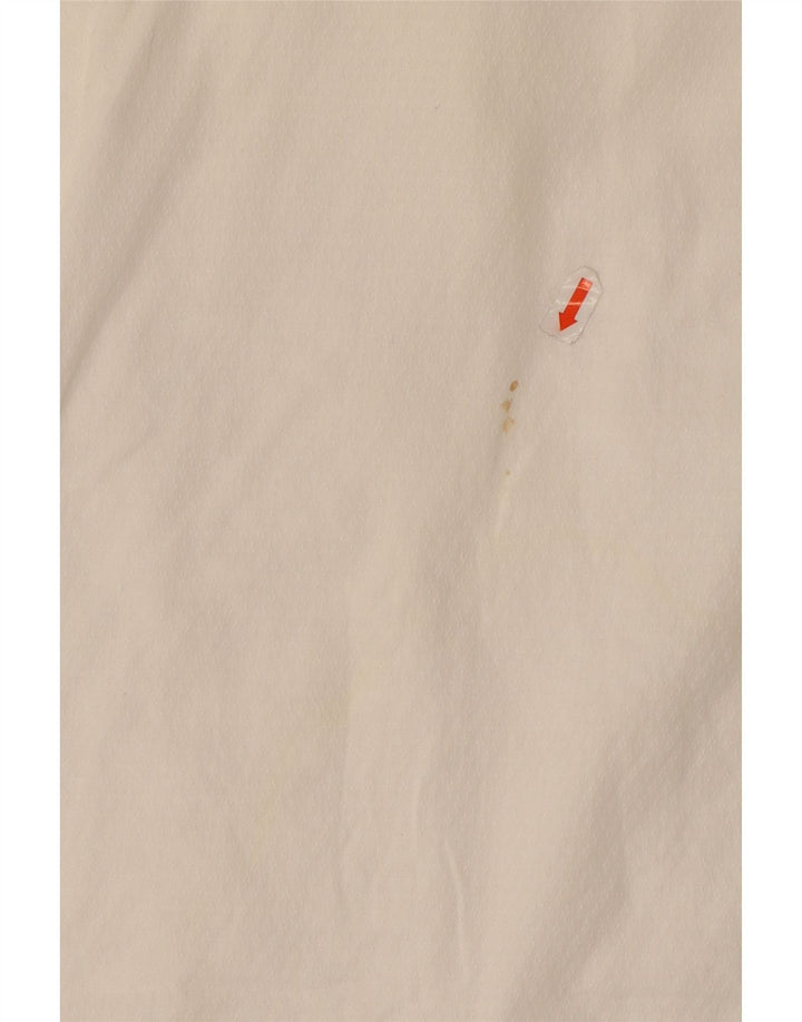 Enara Camice Herren-Hemd mit Rüschen vorne, mittelweiße Baumwolle