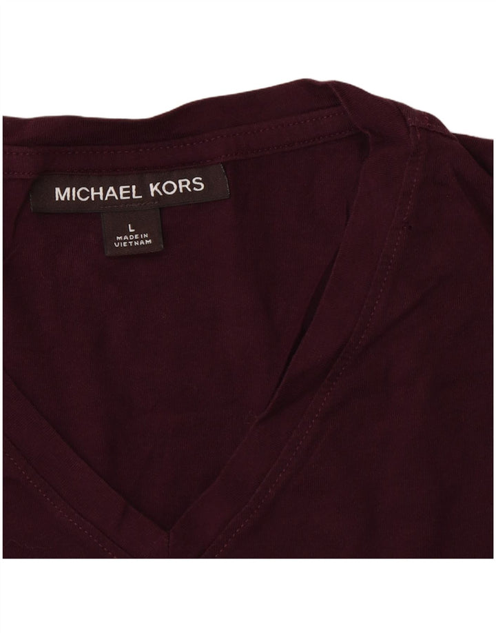 MICHAEL KORS Herren T-Shirt Top Large Burgund