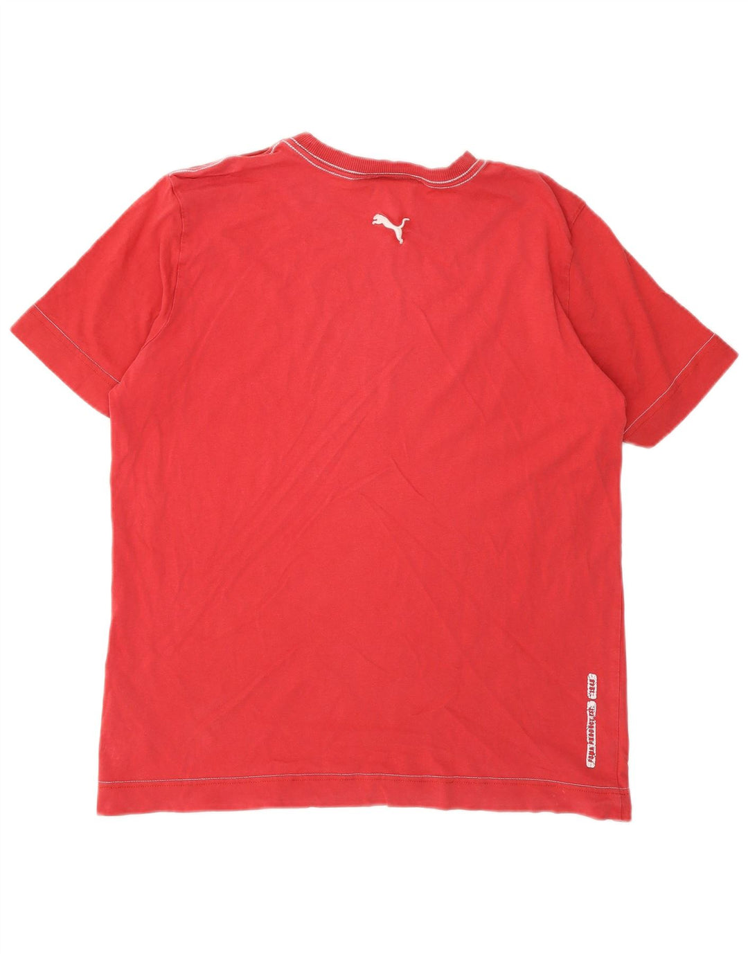 Puma Herren Grafik-T-Shirt-Oberteil Mittelrot
