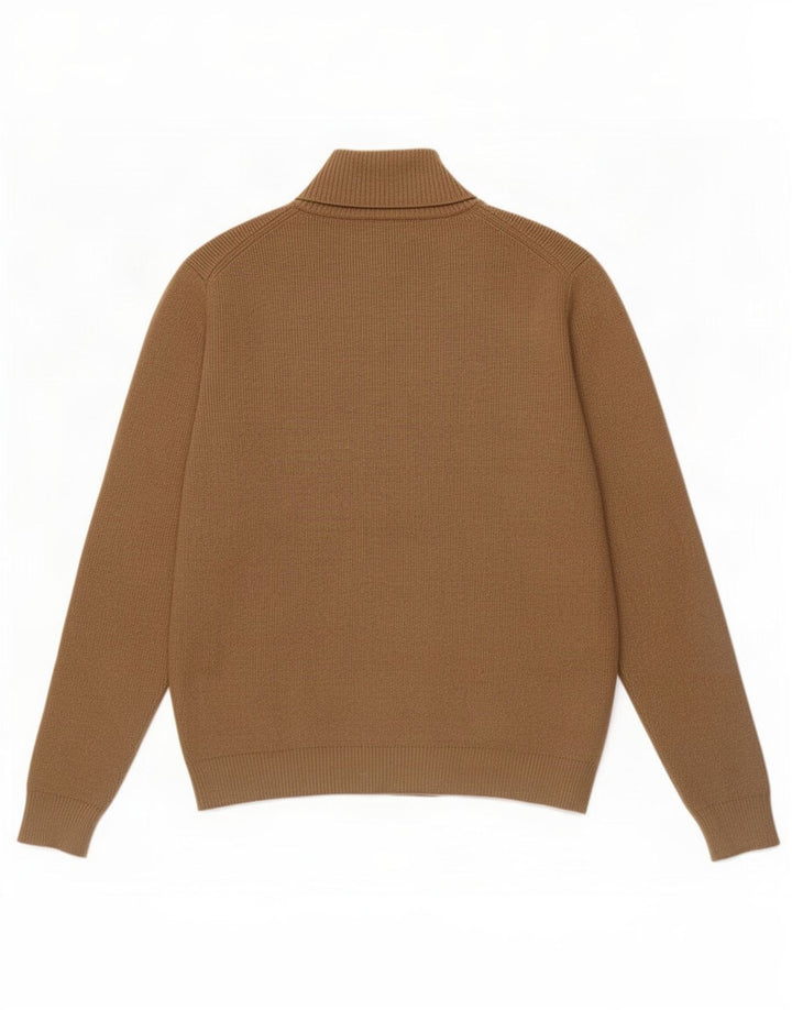 Marks & Spencer Herren-Strickjacke aus mittelbeigem Polyester