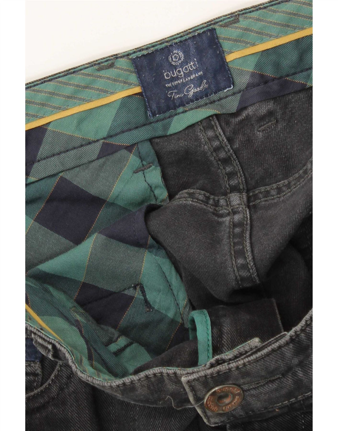 Bugatti Damen Straight Jeans W34 L31 Grau
