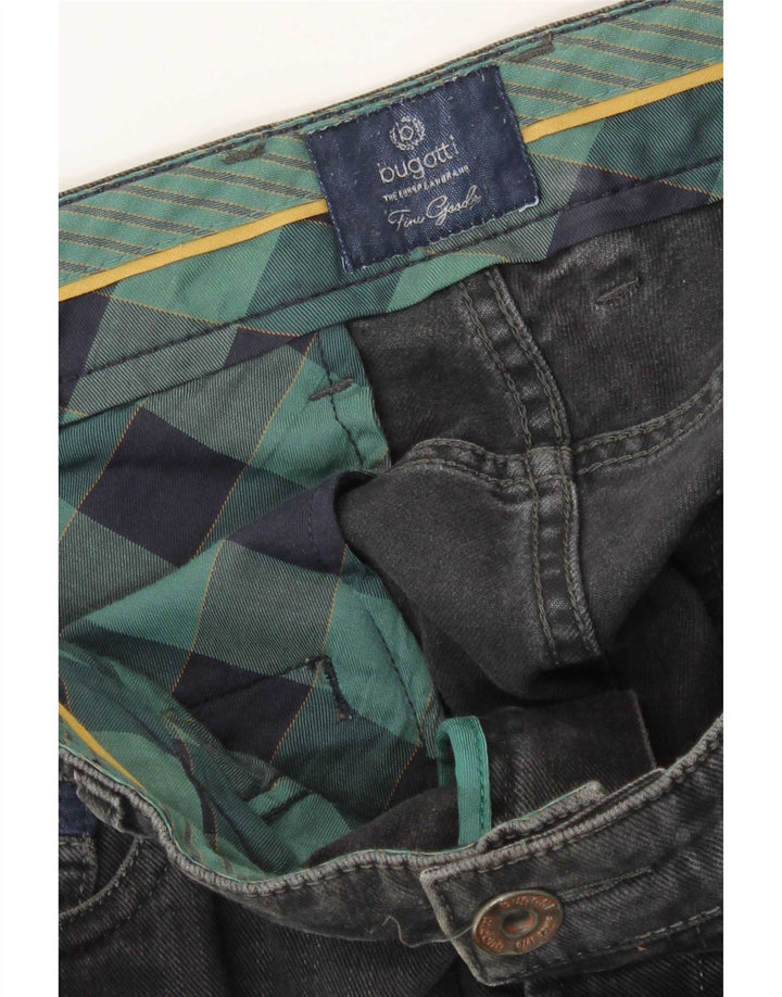 Bugatti Damen Straight Jeans W34 L31 Grau