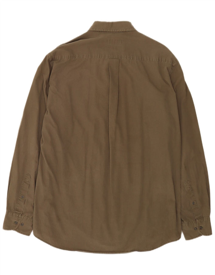 Kappa Herrenhemd XL Khaki Baumwolle