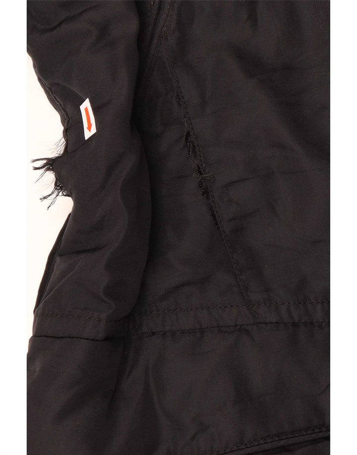 PEUTEREY Wattierter Damenmantel mit Kapuze IT 46 Large Schwarz Polyamid
