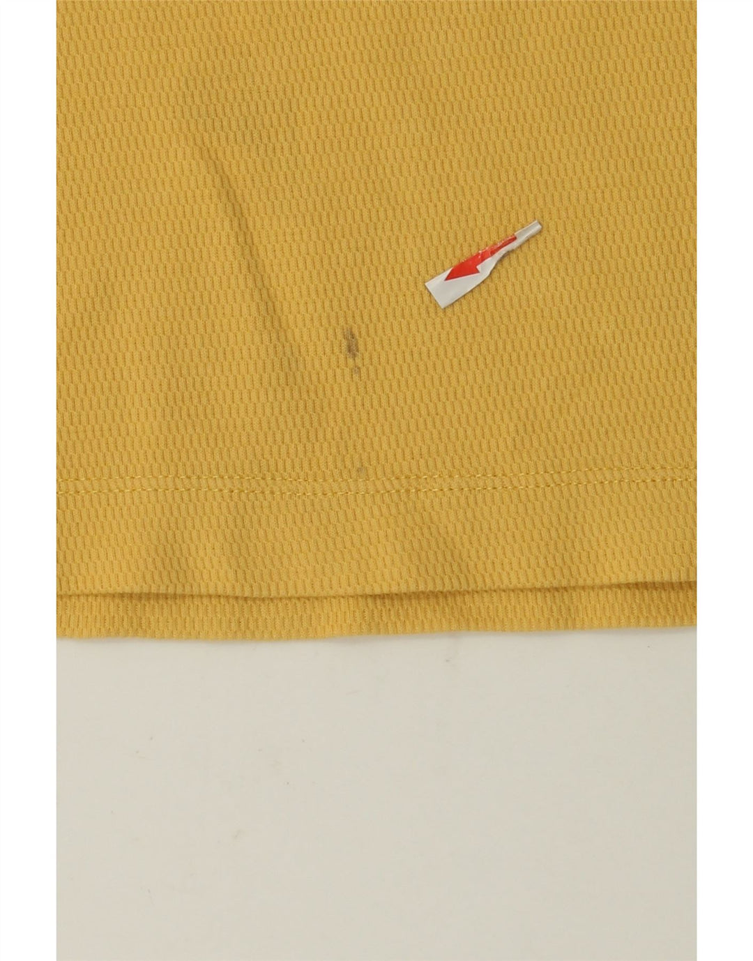 Massimo Dutti Herren-T-Shirt mit normaler Passform, mittelgelbe Baumwolle