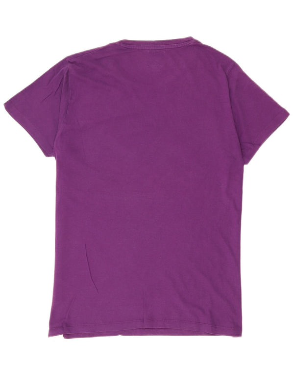 Jack & Jones Herren-T-Shirt mit Grafik, Größe L, Lila, Baumwolle