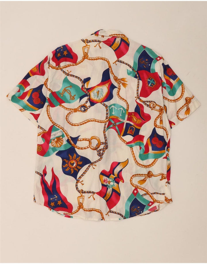 Conte of Florence Damen-Hemd mit abstraktem Muster, UK 18, XL, mehrfarbig