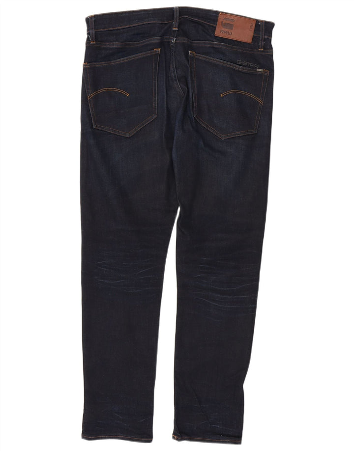 G-STAR Herren Straight Jeans W34 L32 Marineblau Baumwolle